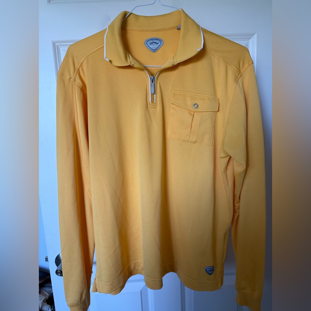Callaway Mustard Yellow Polo Shirt
